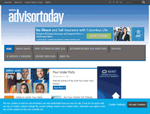 Tablet Screenshot of advisortoday.com